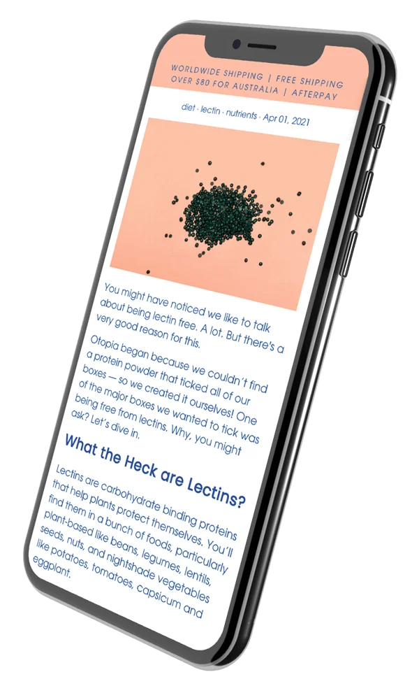 Otopia Wellness Blog Post Mobile Design