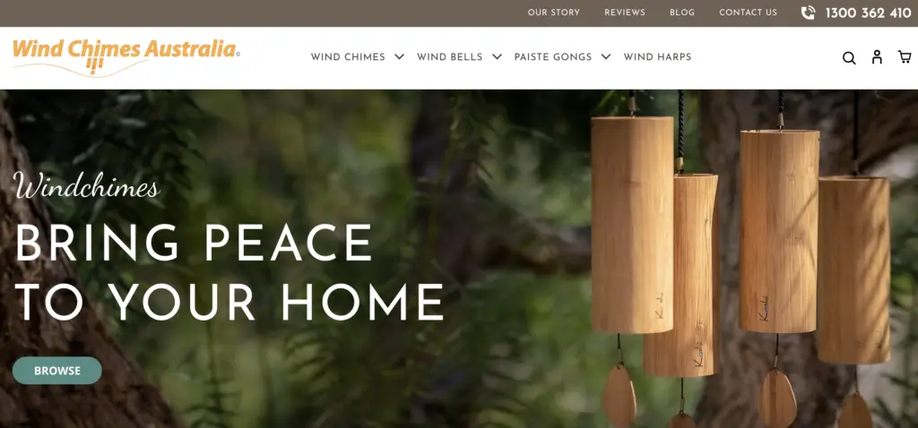Wind Chimes USA – Website & SEO