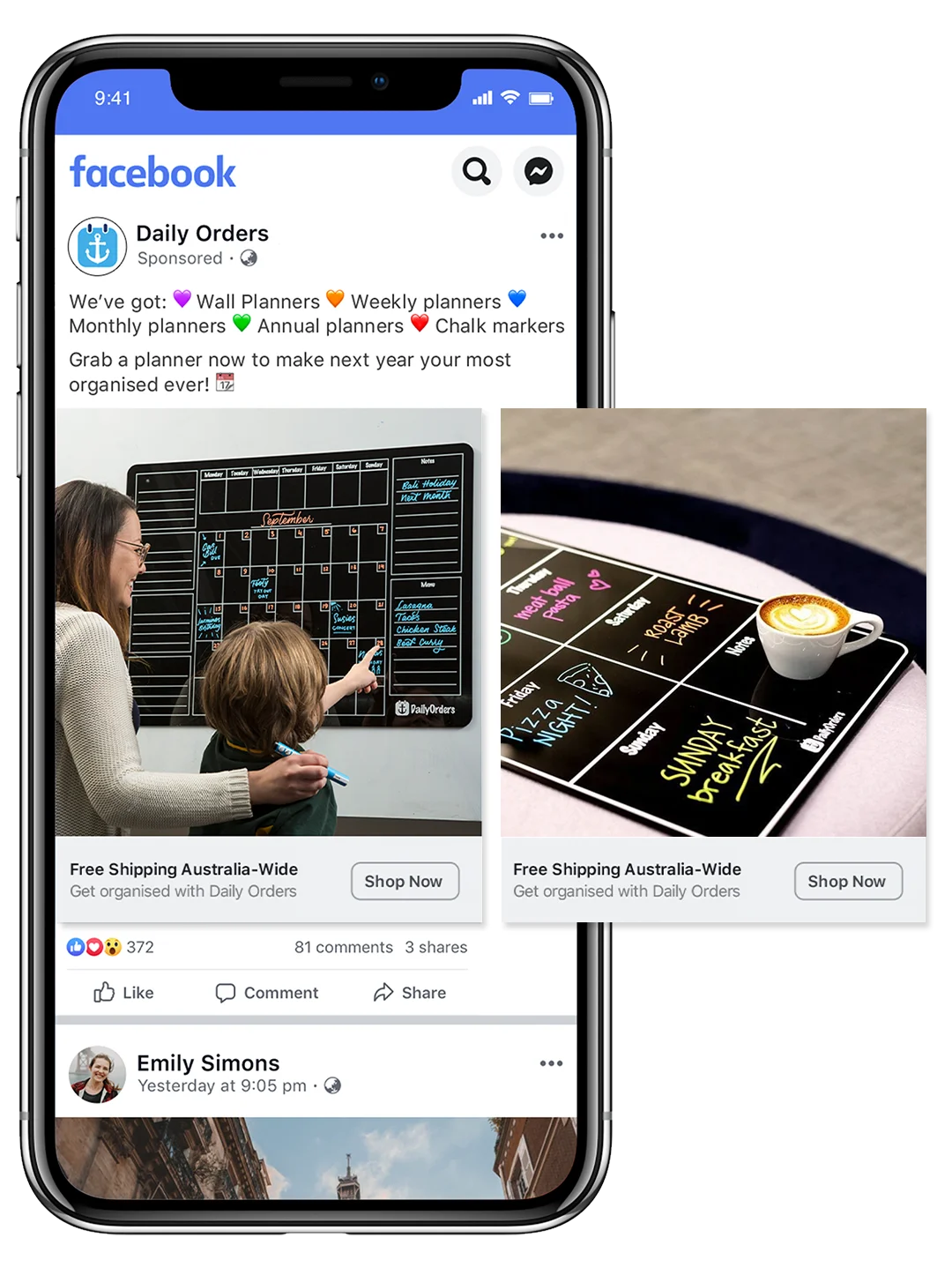 Daily Order Facebook Advertising